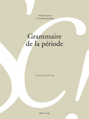 cover image of Grammaire de la période